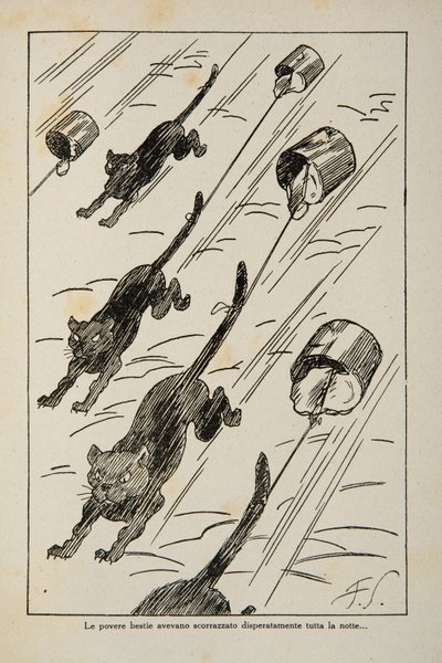 Illustration fra en børnebog, ca. 1920-30 af Filiberto Scarpelli