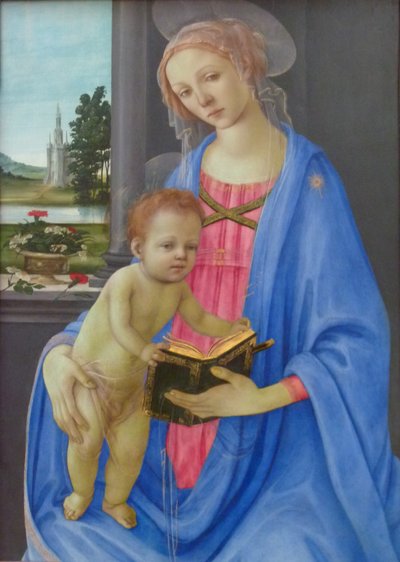 Tysk: Maria mit dem Kind Madonna og barn af Filippino Lippi