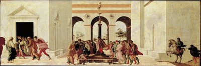Lucreces død (Detrempe på træ af Filippino Lippi