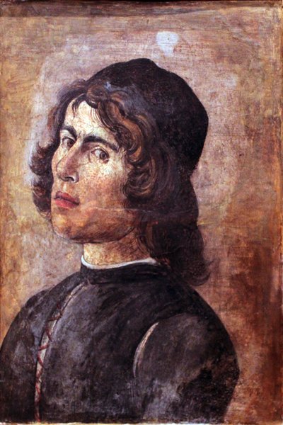 Portræt af en ung mand af Filippino Lippi