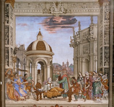 Sankt Johannes Evangelist genopliver Drusiana (maleri) af Filippino Lippi