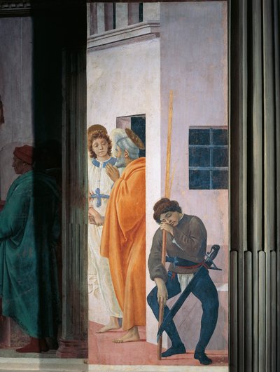 Sankt Peter befriet fra fængslet, af Filippino Lippi, fresko af Filippino Lippi
