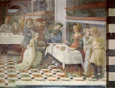 Herodes fest, 1452-64 af Filippino Lippi