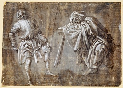 To siddende figurer af Filippino Lippi