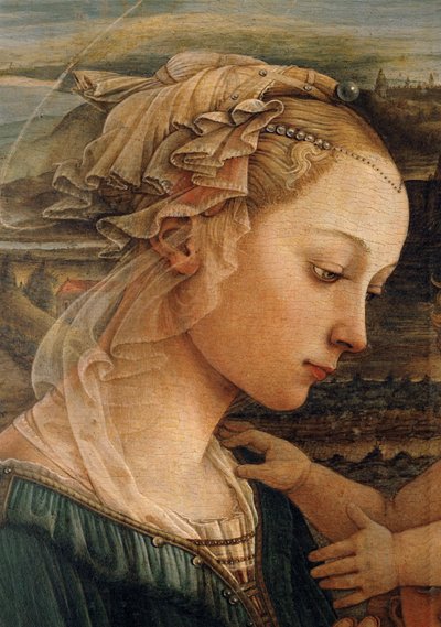 Madonna ... (tempera på træ) af Filippo (workshop of) Lippi