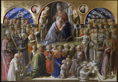 Jomfruens kroning (1441-1447, tempera på træ) af Filippo Lippi