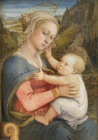 Tysk: Maria mit Kind Madonna og barn af Filippo Lippi