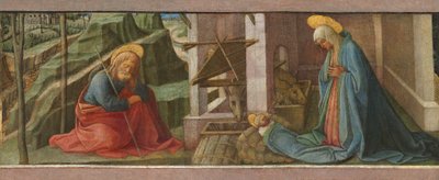 Fødselen, sandsynligvis ca. 1445 af Filippo Lippi
