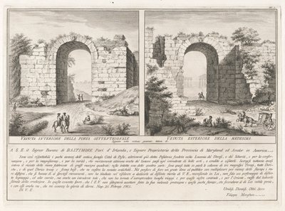 Dedikationsside, fra Antichit? di Pesto (Paestums antikviteter) af Filippo Morghen