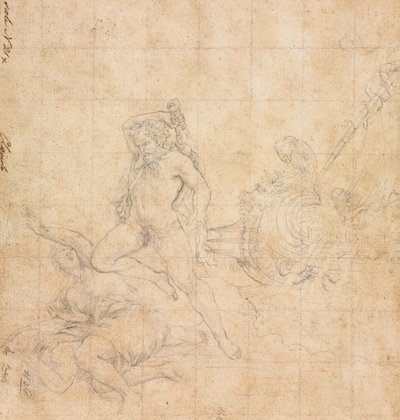 Hercules and the Girdle of Hippolyta, første kvartal 1600. af Filippo Napoletano