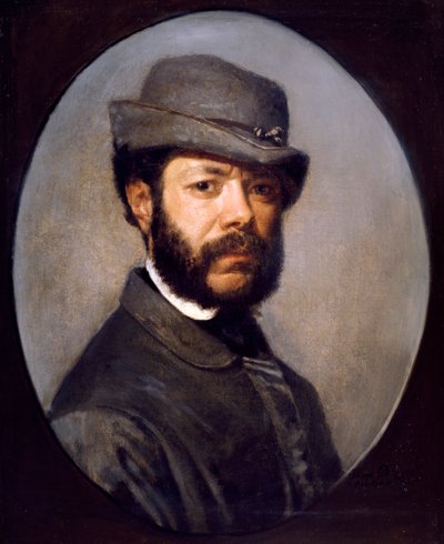 Selvportræt af Filippo Palizzi (1818-1899) (olie på lærred) af Filippo Palizzi