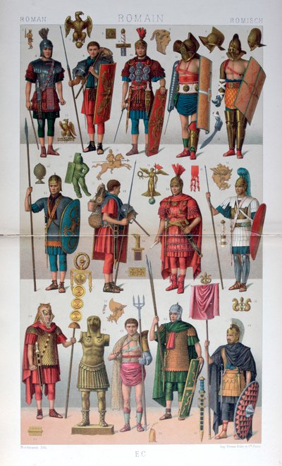 Roman military and gladiatorial costume, c1800-1836dani af Firmin Didot