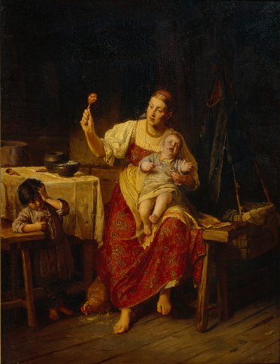 Stedmoderen, 1874 af Firs Sergeevich Zhuravlev