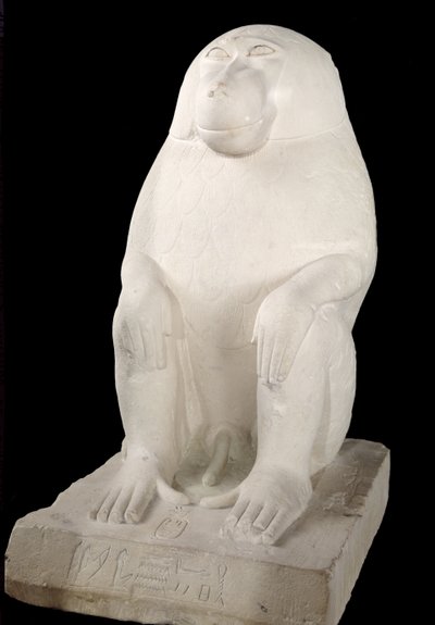 Bavian, Mellemriget, muligvis 7. dynasti (kalksten) af First Intermediate Period Egyptian