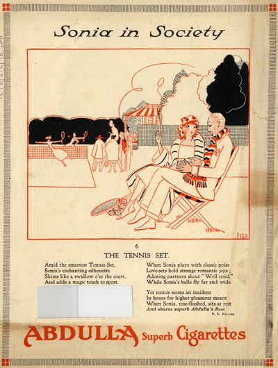 Abdulla Cigaretter, 1920