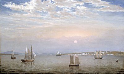 Castine Havn og By, 1851 af Fitz Henry Lane