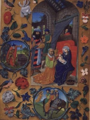 Tilføj Ms 17280 fol.197b Adoration of the Magi, fra Flemish Hours Book, Brugge (vellum) af Flemish School