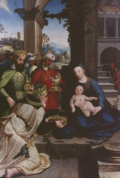 Tilbedelse af Magi, ca. 1500 af Flemish School
