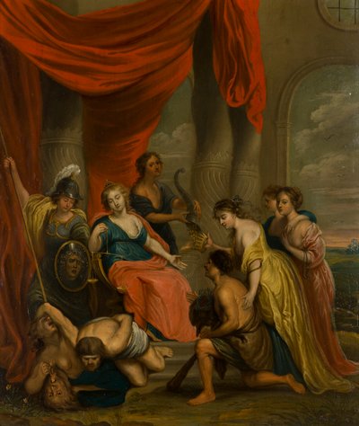 An Allegorical Painting of Justice, ca. 1630-1700 (olie på kobber) af Flemish School
