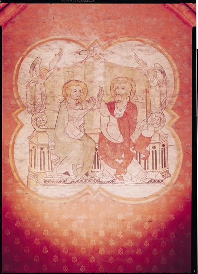 Jomfruens velsignelse (fresko) af Flemish School