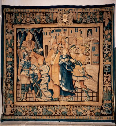 Conques museums skatkammer (Le Trésor de Conques). flamsk gobelin. Historien om Sainte Foy. 1500-tallet (?). af Flemish School