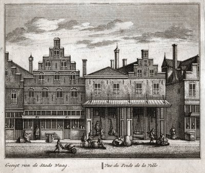 Delft, Holland. (gravering af Flemish School