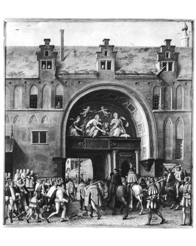 Hercule Francois af Frankrig, hertug af Alencon (1554-84) indtog i Antwerpen, 19. februar 1582 af Flemish School