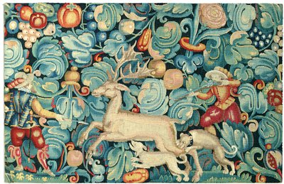 Feuilles de Choux jagttapet panel af Flemish School