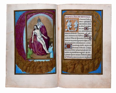 Folioer fra Rothschilds timebog, Gent eller Brugge, ca. 1505 af Flemish School