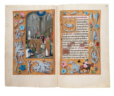 Folioer fra Rothschilds timebog, Gent eller Brugge, ca. 1505 af Flemish School