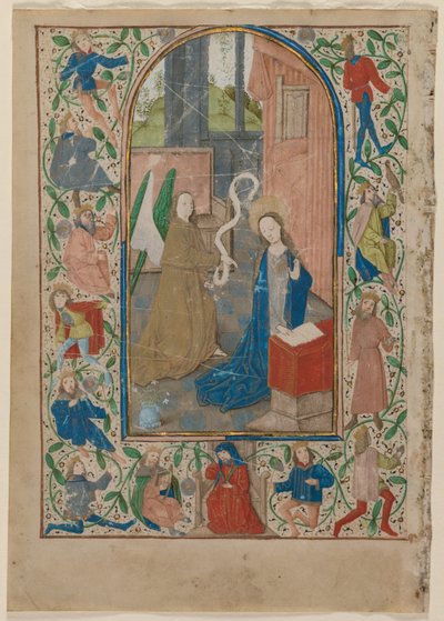 Blad fra en tidebog: Bebudelsen af Flemish School