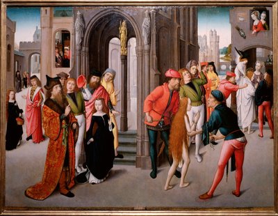 Martyrdøden for den hellige Katarina af Alexandria (maleri af Flemish School
