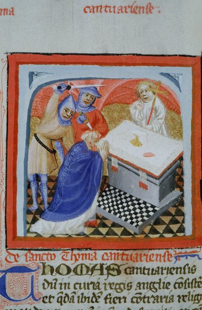 Ms Gen 1111 Page fra Legenda Aurea, Brugge, ca. 1400-10 af Flemish School