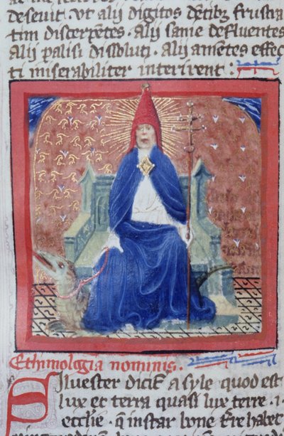 Ms Gen 1111 Page fra Legenda Aurea, Brugge, ca. 1400-10 af Flemish School