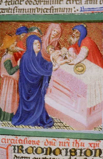 Ms Gen 1111 Page fra Legenda Aurea, Brugge, ca. 1400-10 af Flemish School