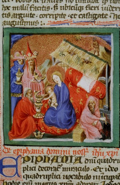 Ms Gen 1111 Page fra Legenda Aurea, Brugge, ca. 1400-10 af Flemish School