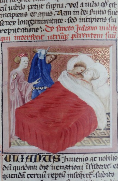 Ms Gen 1111 Page fra Legenda Aurea, Brugge, ca. 1400-10 af Flemish School