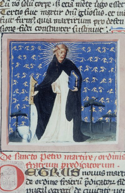 Ms Gen 1111 Page fra Legenda Aurea, Brugge, ca. 1400-10 af Flemish School