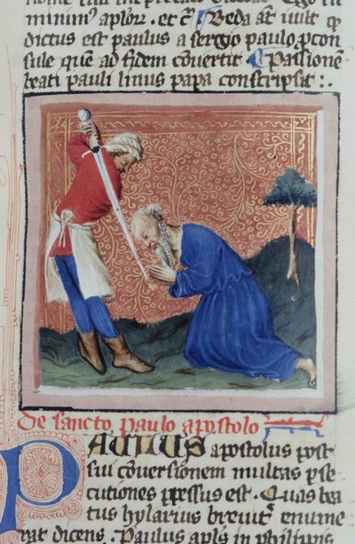 Ms Gen 1111 Page fra Legenda Aurea, Brugge, ca. 1400-10 af Flemish School
