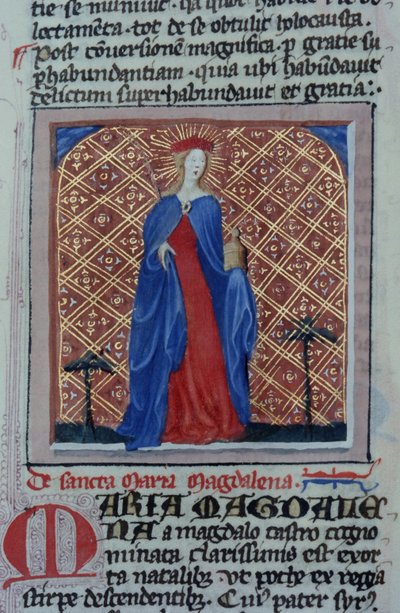 Ms Gen 1111 Page fra Legenda Aurea, Brugge, ca. 1400-10 af Flemish School