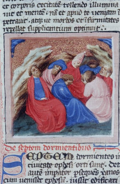 Ms Gen 1111 Page fra Legenda Aurea, Brugge, ca. 1400-10 af Flemish School