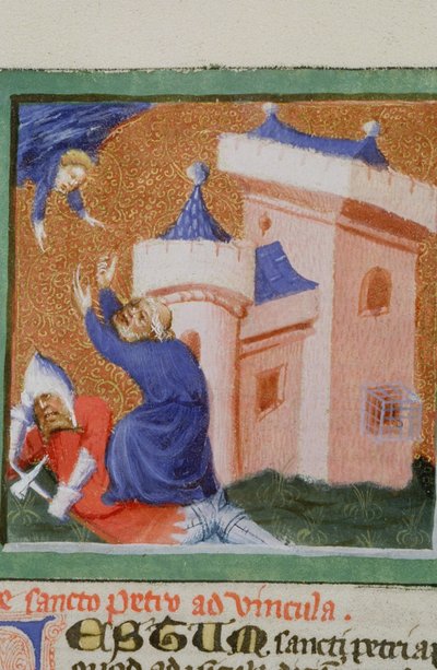Ms Gen 1111 Page fra Legenda Aurea, Brugge, ca. 1400-10 af Flemish School