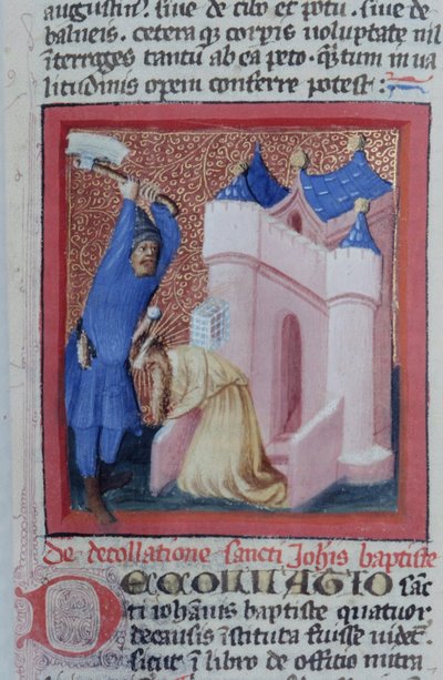 Ms Gen 1111 Page fra Legenda Aurea, Brugge, ca. 1400-10 af Flemish School