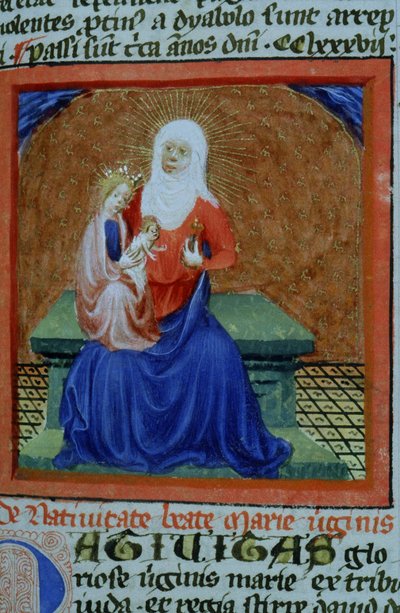 Ms Gen 1111 Page fra Legenda Aurea, Brugge, ca. 1400-10 af Flemish School