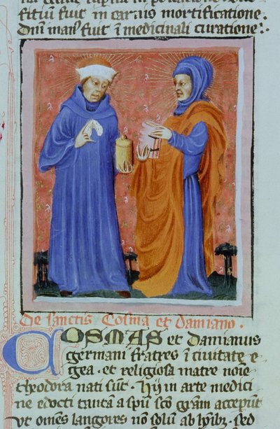 Ms Gen 1111 Page fra Legenda Aurea, Brugge, ca. 1400-10 af Flemish School