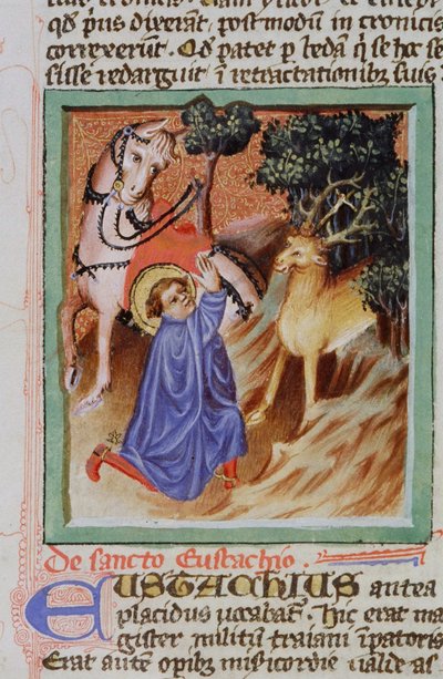 Ms Gen 1111 Page fra Legenda Aurea, Brugge, ca. 1400-10 af Flemish School