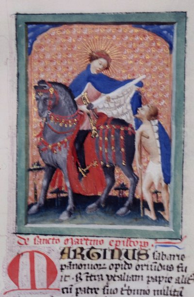 Ms Gen 1111 Page fra Legenda Aurea, Brugge, ca. 1400-10 af Flemish School