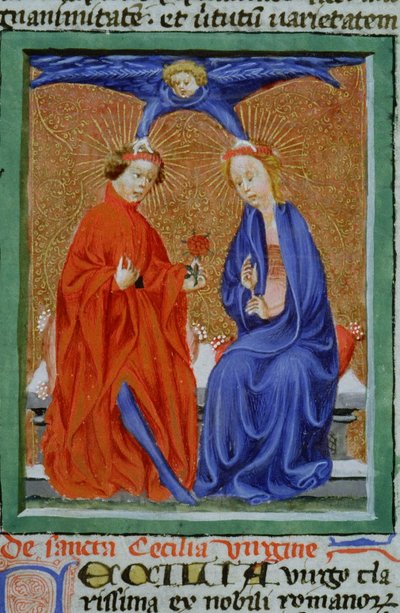 Ms Gen 1111 Page fra Legenda Aurea, Brugge, ca. 1400-10 af Flemish School