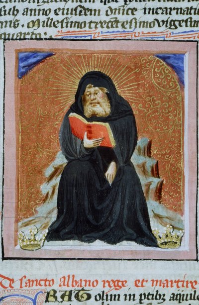 Ms Gen 1111 Page fra Legenda Aurea, Brugge, ca. 1400-10 af Flemish School