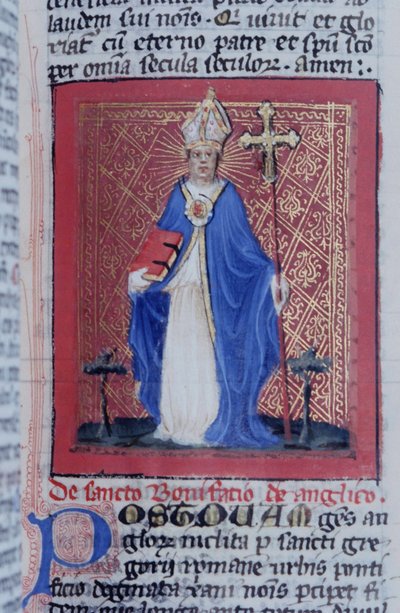 Ms Gen 1111 Page fra Legenda Aurea, Brugge, ca. 1400-10 af Flemish School